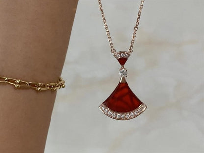 [Glow Muse]DREAM NECKLACE CARNELIAN DIAMOND