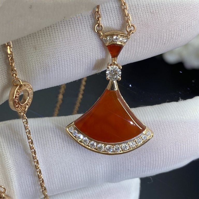 [Glow Muse]DREAM NECKLACE CARNELIAN DIAMOND