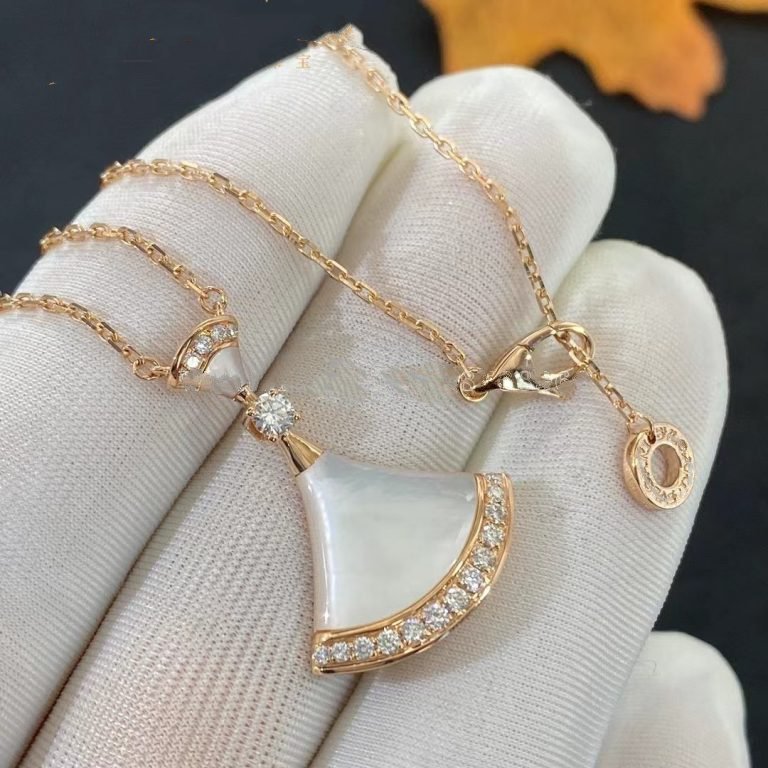 [Glow Muse]DREAM NECKLACE MOP PINK GOLD DIAMOND