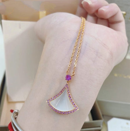 [Glow Muse]DREAM NECKLACE MOP DIAMOND PINK