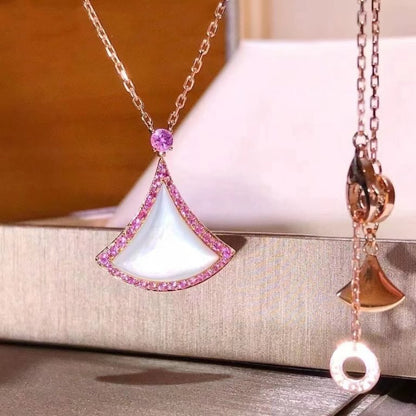 [Glow Muse]DREAM NECKLACE MOP DIAMOND PINK