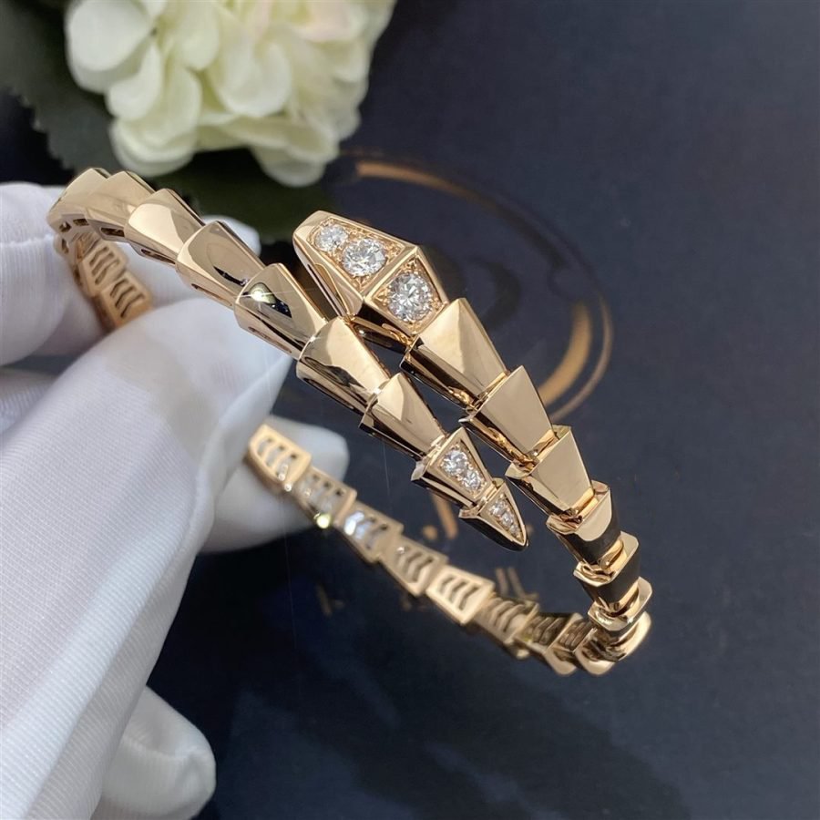 [Glow Muse]SERPENTI BRACELET DIAMONDS PINK GOLD