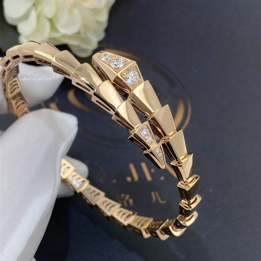 [Glow Muse]SERPENTI BRACELET DIAMONDS PINK GOLD
