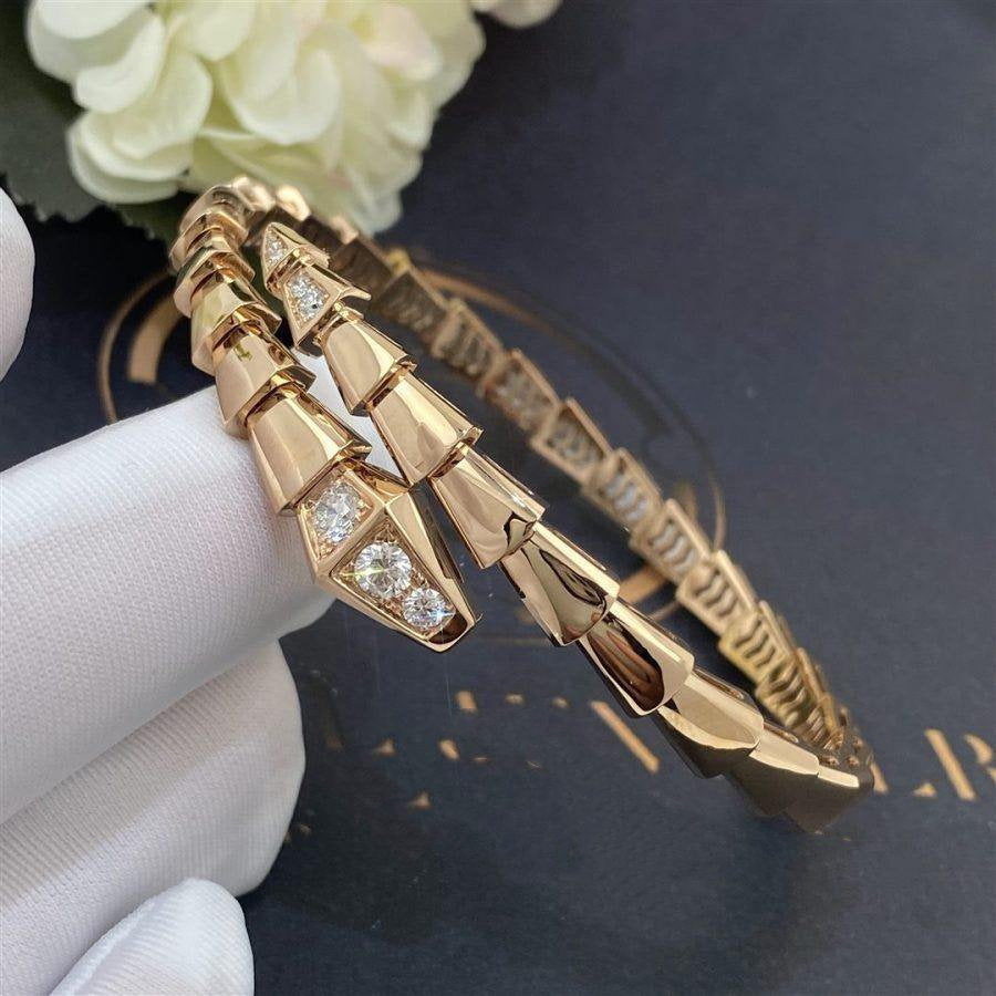 [Glow Muse]SERPENTI BRACELET DIAMONDS PINK GOLD