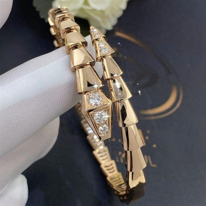 [Glow Muse]SERPENTI BRACELET DIAMONDS PINK GOLD