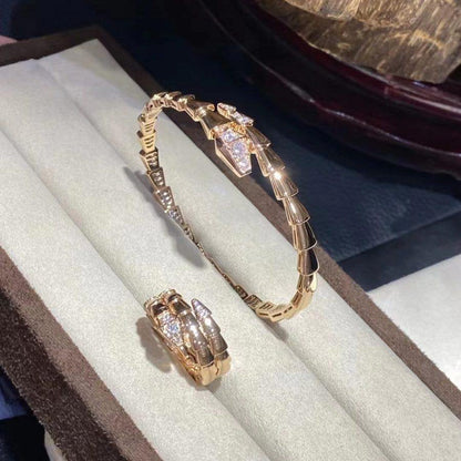 [Glow Muse]SERPENTI BRACELET DIAMONDS PINK GOLD