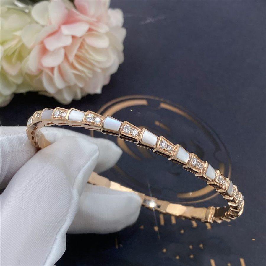 [Glow Muse]SERPENTI BRACELET PINK GOLD MOP DIAMOND