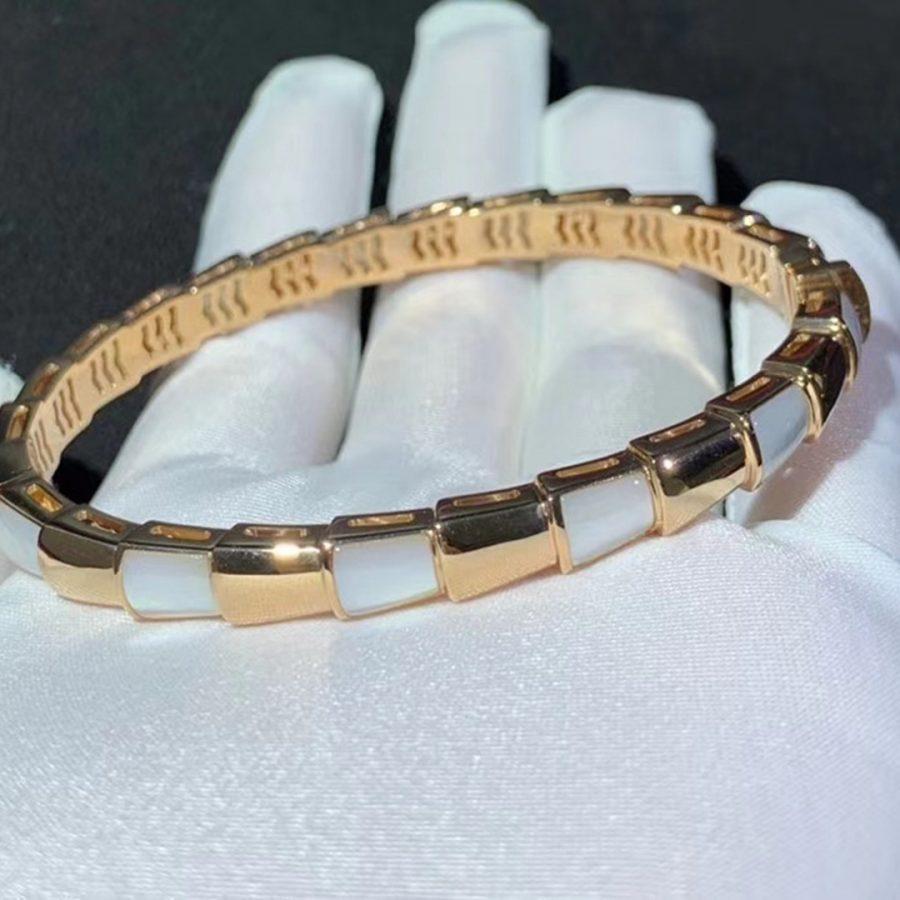 [Glow Muse]SERPENTI BRACELET PINK GOLD MOP