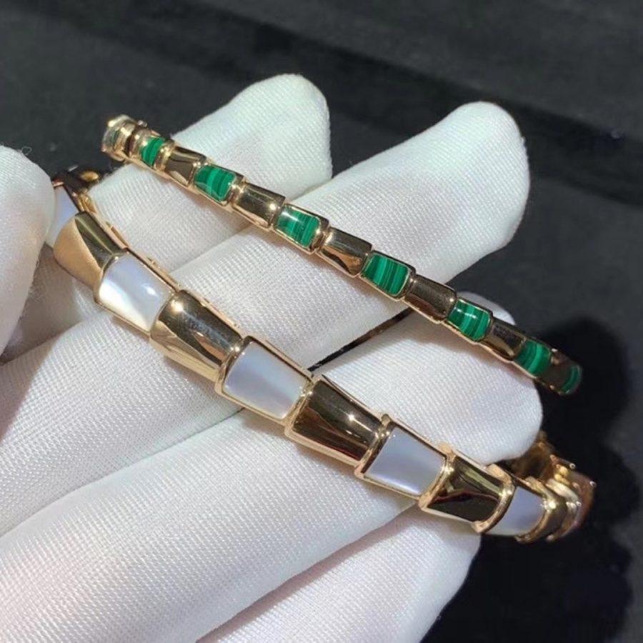 [Glow Muse]SERPENTI BRACELET PINK GOLD MOP