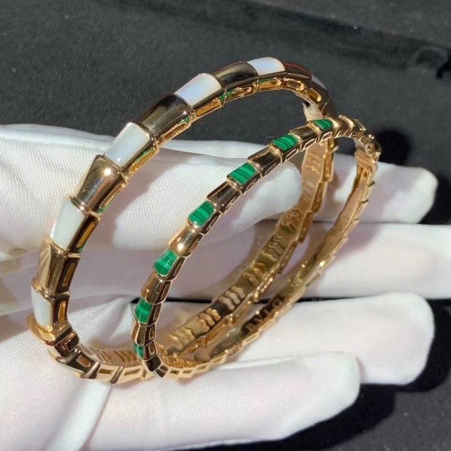 [Glow Muse]SERPENTI BRACELET PINK GOLD MOP