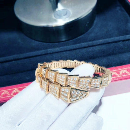 [Glow Muse]SERPENTI BRACELET 8MM PINK GOLD DIAMOND