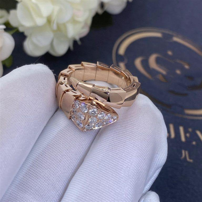 [Glow Muse]SERPENTI RING PINK GOLD DIAMOND