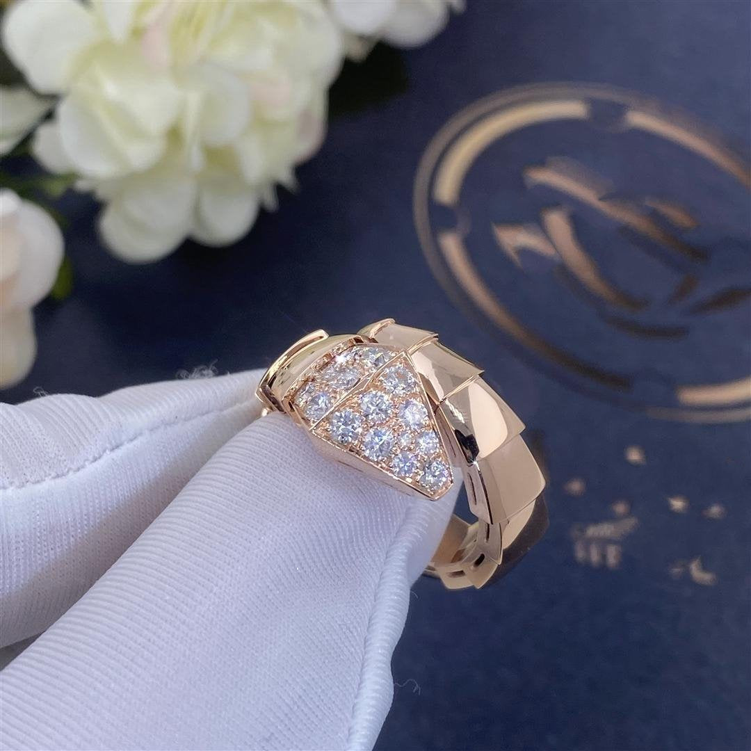[Glow Muse]SERPENTI RING PINK GOLD DIAMOND