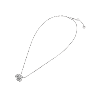 [Glow Muse]SERPENTI  NECKLACE DOUBLE RING DIAMOND
