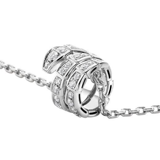 [Glow Muse]SERPENTI  NECKLACE DOUBLE RING DIAMOND