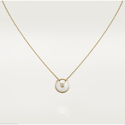 [Glow Muse]AMULETTE ROSE GOLD MOP NECKLACE