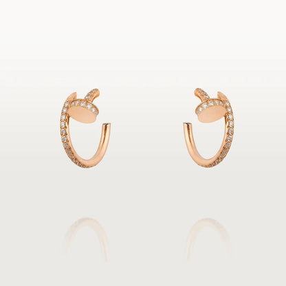 [Glow Muse]JUSTE EARRINGS 12.75MM PINK GOLD DIAMOND