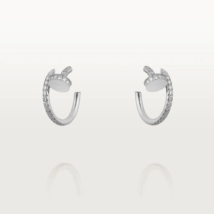 [Glow Muse]JUSTE EARRINGS 12.75MM SILVER DIAMOND