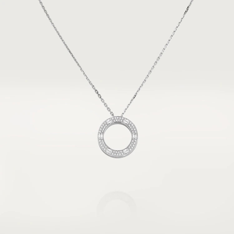 [Glow Muse]LOVE NECKLACE ADJUSTABLE SILVER