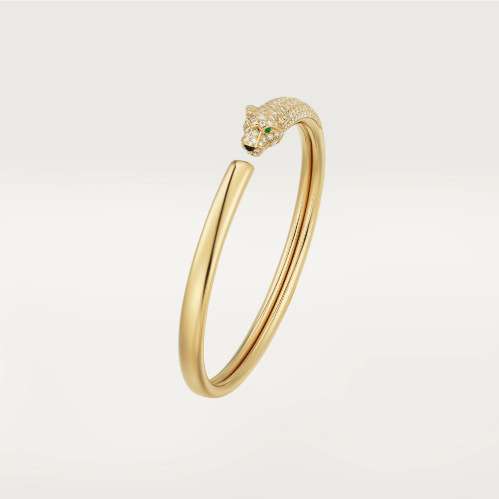 [Glow Muse]PANTHERE GOLD DIAMOND OPEN BRACELET