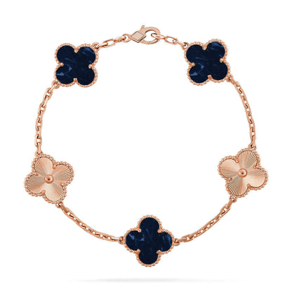 [⭐Glow Muse]CLOVER 5 MOTIF PIETERSITE BRACELET COLLECTION