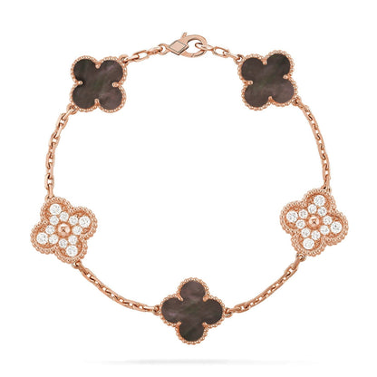 [⭐Glow Muse] CLOVER 5 MOTIF GRAY MOP BRACELET COLLECTION