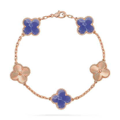 [⭐Glow Muse]CLOVER 5 MOTIF BLUE VEINS BRACELET COLLECTION