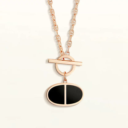 [Glow Muse]CHAINE VERSO BLACK CERAMIC NECKLACE