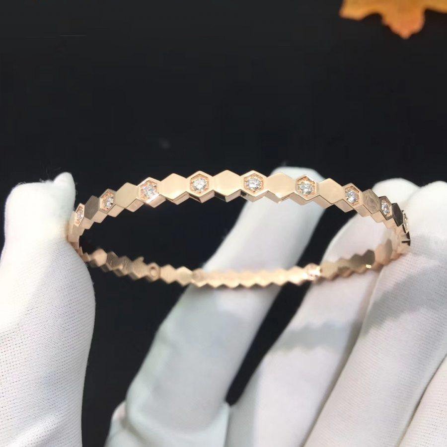 [Glow Muse]BEE LOVE PINK GOLD DIAMOND BRACELET