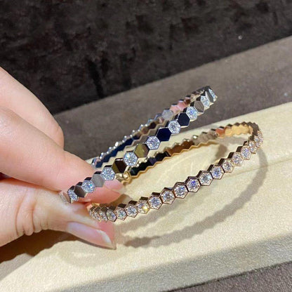 [Glow Muse]BEE LOVE GOLD BRACELET FULL DIAMOND