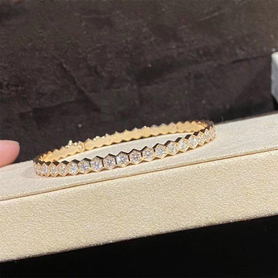 [Glow Muse]BEE LOVE GOLD BRACELET FULL DIAMOND