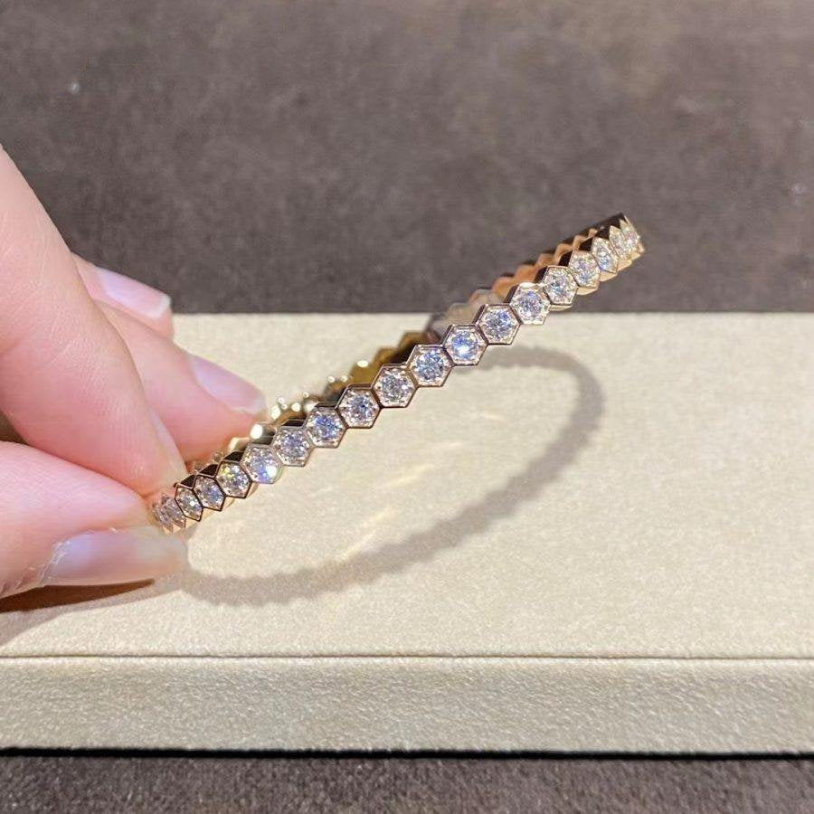 [Glow Muse]BEE LOVE GOLD BRACELET FULL DIAMOND