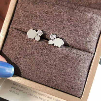 [Glow Muse]BEE LOVE SILVER DIAMOND EARRINGS