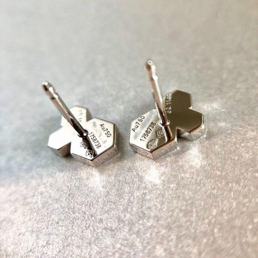 [Glow Muse]BEE LOVE SILVER DIAMOND EARRINGS