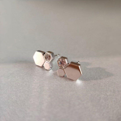 [Glow Muse]BEE LOVE SILVER DIAMOND EARRINGS