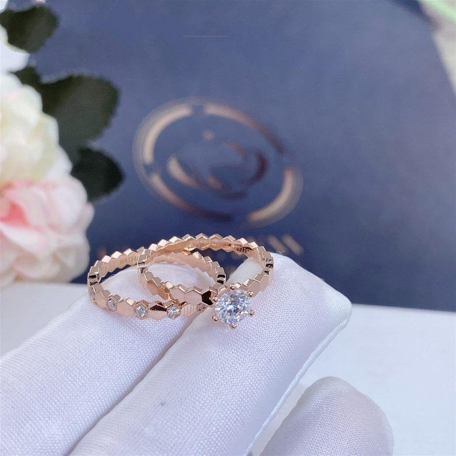 [Glow Muse]BEE LOVE RING PINK GOLD 1 DIAMOND