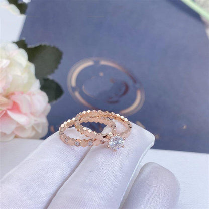 [Glow Muse]BEE LOVE RING PINK GOLD 1 DIAMOND