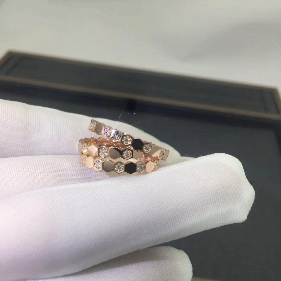 [Glow Muse]BEE LOVE RING PINK GOLD DIAMOND