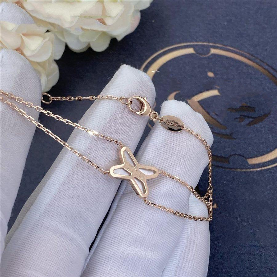 [Glow Muse]JEUX BRACELET WHITE MOP PINK GOLD 1 DIAMOND
