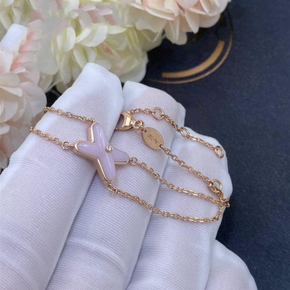 [Glow Muse]JEUX BRACELET PINK MOP PINK GOLD 1 DIAMOND
