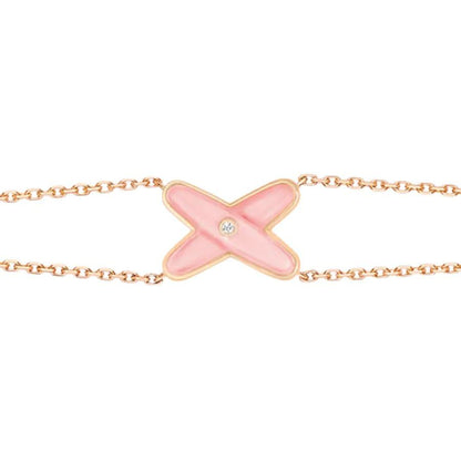 [Glow Muse]JEUX BRACELET PINK MOP PINK GOLD 1 DIAMOND