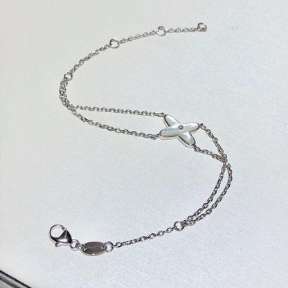 [Glow Muse]JEUX BRACELET WHITE MOP SILVER 1 DIAMOND