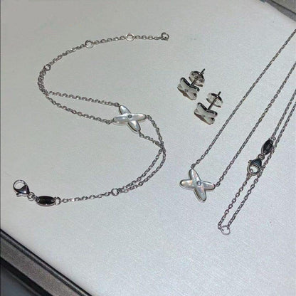 [Glow Muse]JEUX BRACELET WHITE MOP SILVER 1 DIAMOND