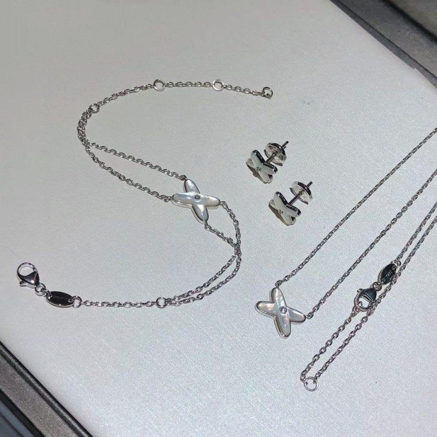[Glow Muse]JEUX BRACELET WHITE MOP SILVER 1 DIAMOND