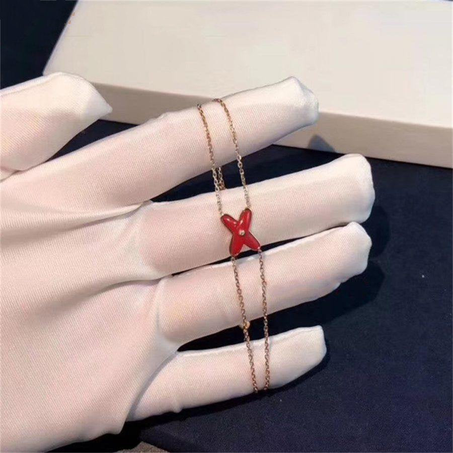 [Glow Muse]JEUX BRACELET CARNELIAN PINK GOLD 1 DIAMOND
