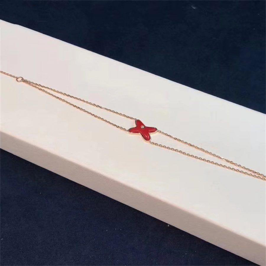 [Glow Muse]JEUX BRACELET CARNELIAN PINK GOLD 1 DIAMOND
