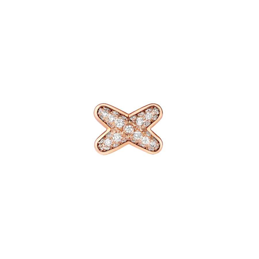 [Glow Muse]JEUX DE PINK GOLD DIAMOND EARRINGS