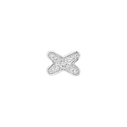 [Glow Muse]JEUX DE SILVER DIAMOND EARRINGS