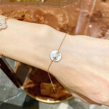 [Glow Muse]JEUX DE BRACELET MOP PINK GOLD DIAMONDS