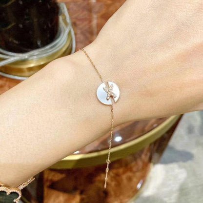 [Glow Muse]JEUX DE BRACELET MOP PINK GOLD DIAMONDS